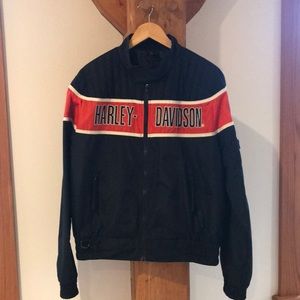 Authentic Harley Davidson mens windbreaker riding jacket size L